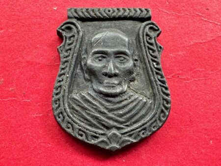 Protect amulet B.E.2535 LP Cham tin amulet in tiger face imprint by Wat Takong (MON1165)