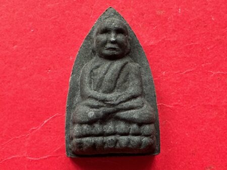 Protect amulet B.E.2553 LP Thuad Lek Namphee powder amulet in iron shape by Wat Chaimongkol (MON1194)