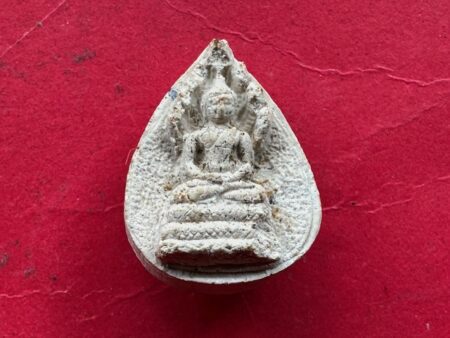 Wealth amulet B.E.2513 Phra Nak Prok holy powder amulet in waterdrop shape by LP Jao Khun Nor (SOM675)